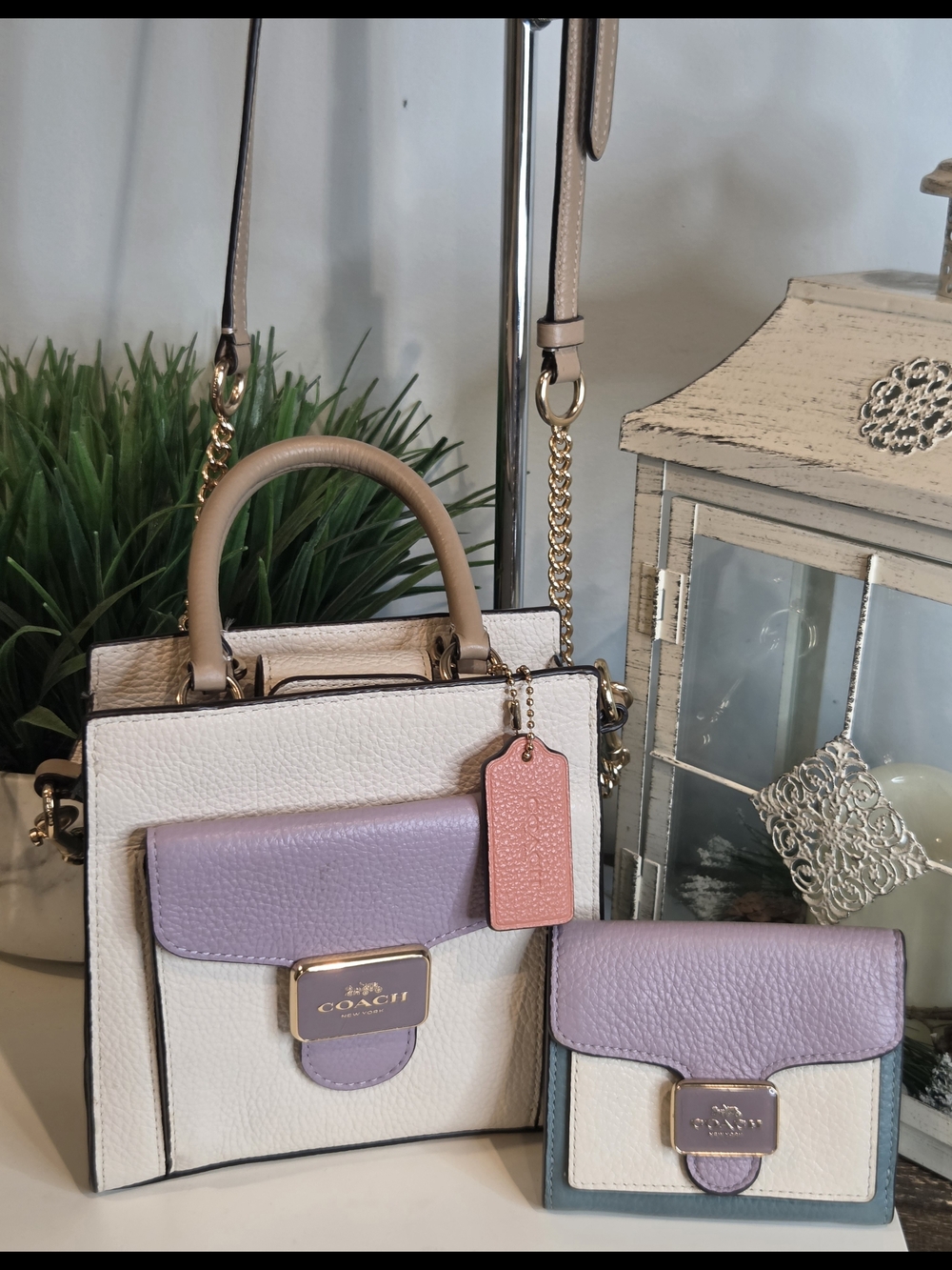 Coach Colorblock Mini Pepper Crossbody & Wallet